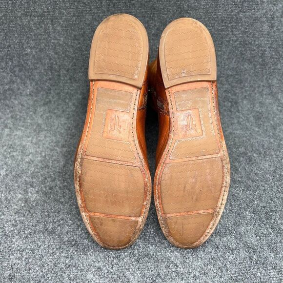 Frye Jillian Pull On Boots Women's Size 9 Brown Leather Inside Zip Tall Riding - Picture 13 of 16